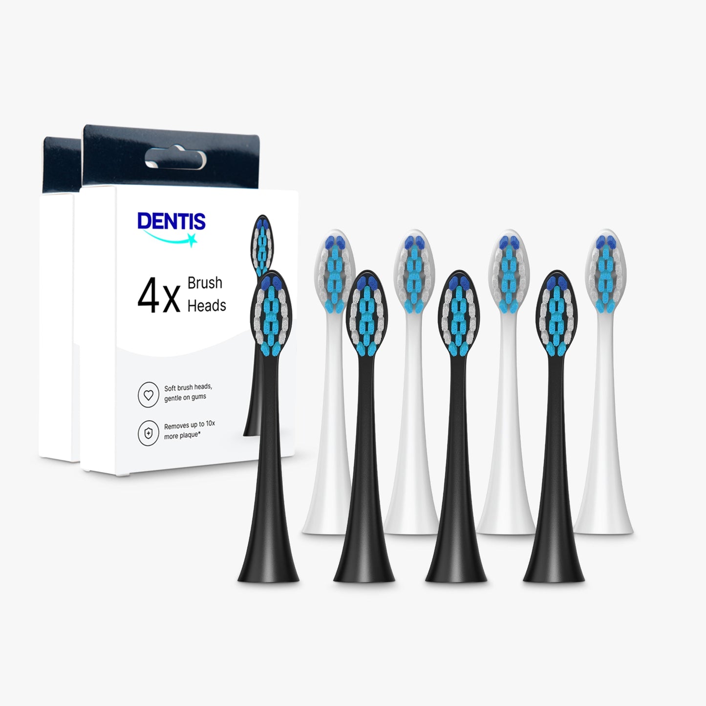 (8-pack) D2 Pro Borsthuvuden