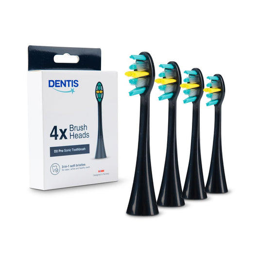 (4-pack) D2 Pro Borsthuvuden